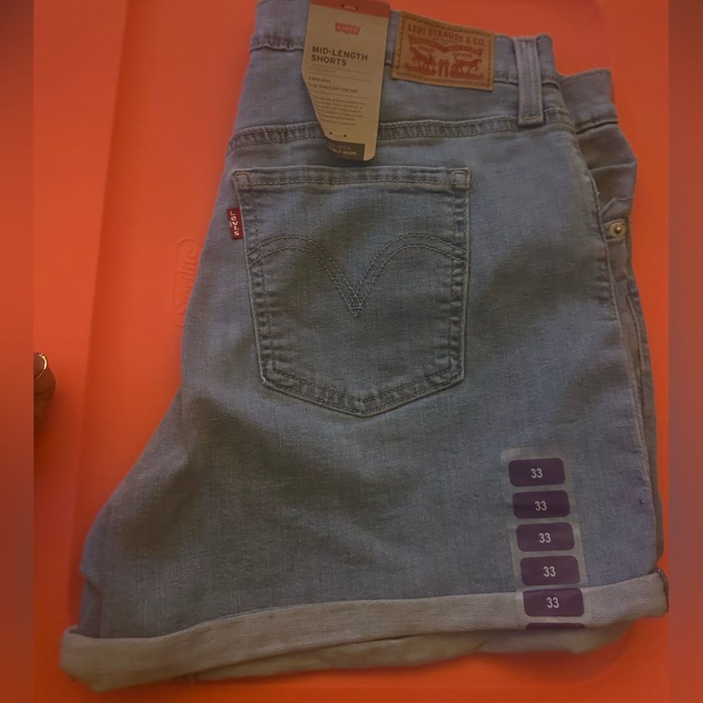Levi's Light Blue Jean Shorts NWT
